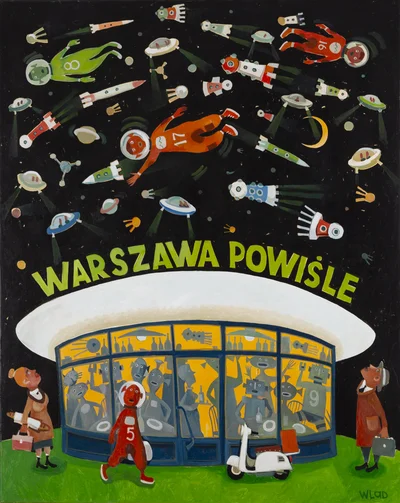 "Kosmiczna kawiarnia" z cyklu "Warszawskie sny", Władysław Stalmakow