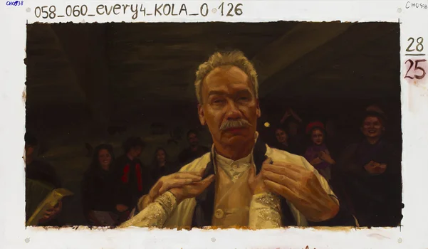 "Chłopi", kadr malarski z filmu, numer CH0938, Maria Kola