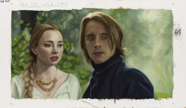 "Chłopi", kadr malarski z filmu, numer CH1621, Maria Kola