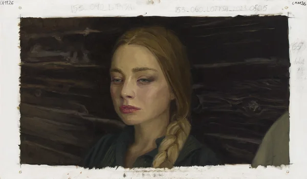 "Chłopi", kadr malarski z filmu, numer CH1126, Lesia Lotysh