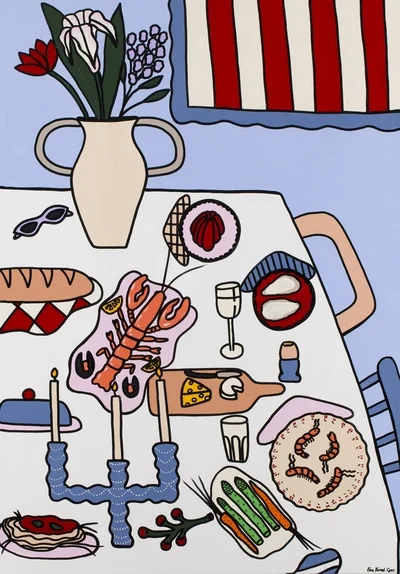 "White table", Ewa Konstantynowicz-Goss