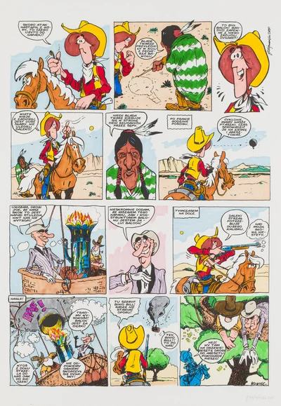 "Binio Bill. Nadal w siodle", plansza końcowa, Jarosław Wojtasiński