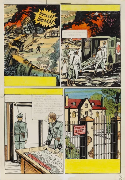 "Kapitan Kloss, cz. II - Wsypa", plansza nr 5, Mieczysław Wiśniewski