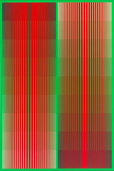 "Greening Red Duo (a.k.a. Dual Red II)", Richard Anuszkiewicz