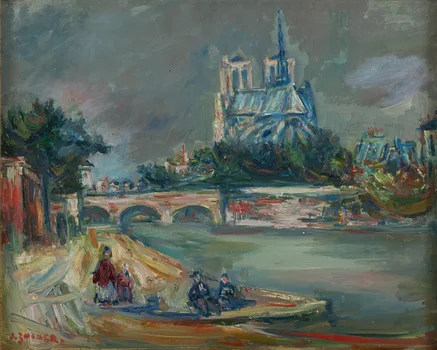 Widok na Notre Dame w Paryżu, Jacques Zucker