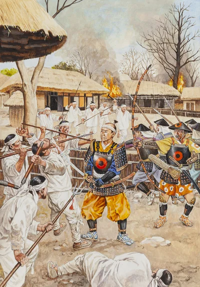 "Japonia - Korea 1592", ilustracja, Marek Szyszko