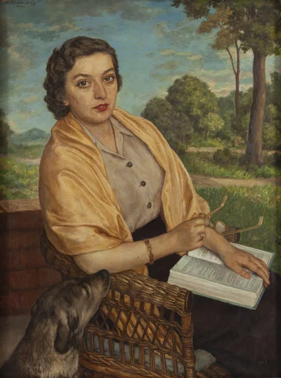 Portret kobiety z książką, Stefania Zarembska