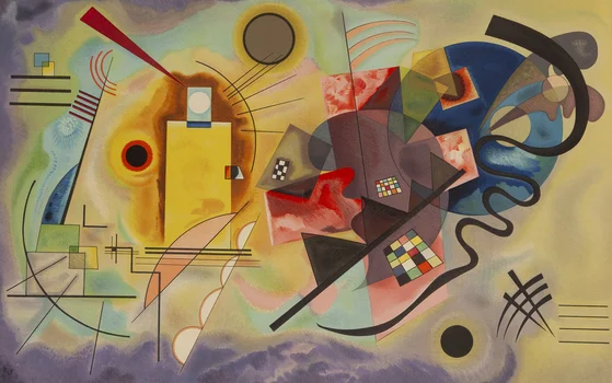"Żółty, czerwony, niebieski", Wassily Kandinsky