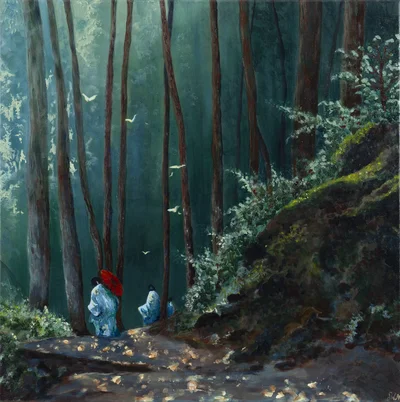 "Czerwony parasol", Sylwia Walkowicz-Nowak