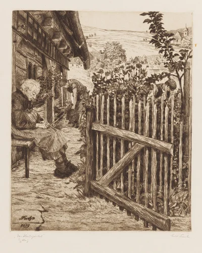 Przed chatą, Erich Fuchs