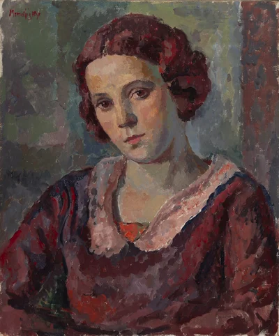 Portret młodej kobiety, Maurycy Mędrzycki
