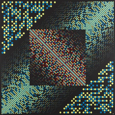 "Flow (a. Morse'a, red, blue and yellow dots)", Ryszard Rabsztyn