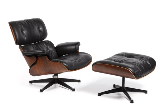 Fotel i podnóżek, Charles I Ray Eames