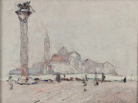 Widok na bazylikę San Giorgio Maggiore z placu Św. Marka, Włodzimierz Terlikowski