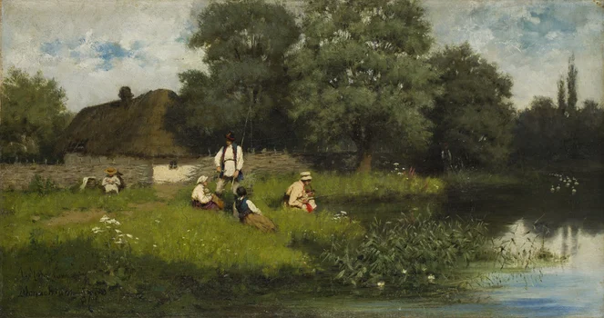 Nad stawem, Aleksander Mroczkowski