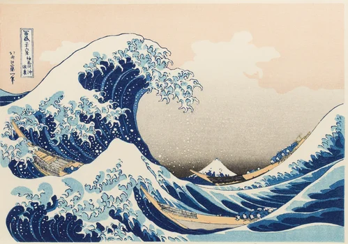 Wielka fala w Kanagawie , Katsushika Hokusai