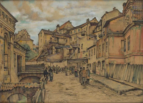 "Na Podwalu w Lublinie" ("Ulica Podwale w Lublinie"), Marian Trzebiński