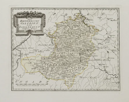 Mapa Galicji i Lodomerii , Franz Johann Joseph von Reilly