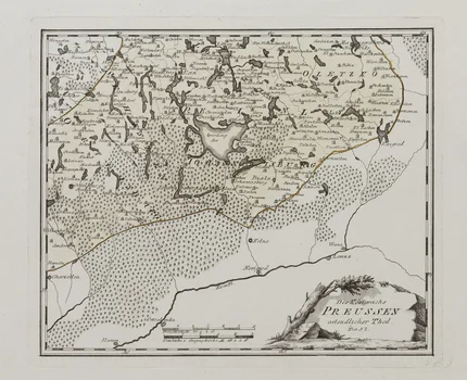 Mapa Mazury z Śniardwami, Franz Johann Joseph von Reilly