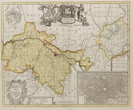Mapa Księstwa Wrocławskiego ("Ducatus Breslanus sive Wratislaviensis"), Pieter Schenck
