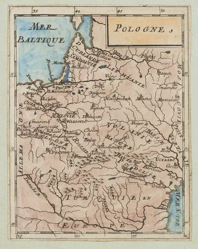 Mapa Polski ("Pologne"), Alain Manesson Mallet