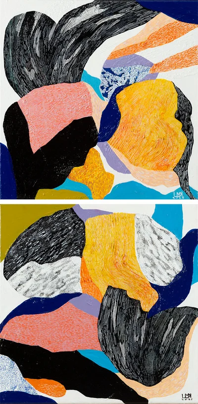 "Moments of Stilness", dyptyk, Marina Kuharczuk