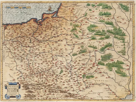 Mapa Polski, Wacław Grodecki, Abraham Ortelius, XVI w.