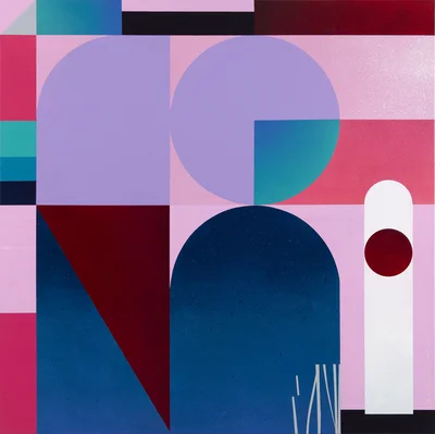 "Violet parallax", Piotr Wojtecki