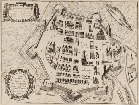 Zamość (Plan miasta), Georg Braun i Franz Hogenberg