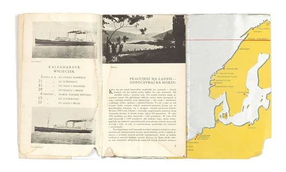 Broszura reklamowa "Linja Gdynia - Ameryka Letnie Wycieczki Morskie", Zygmunt Glinicki