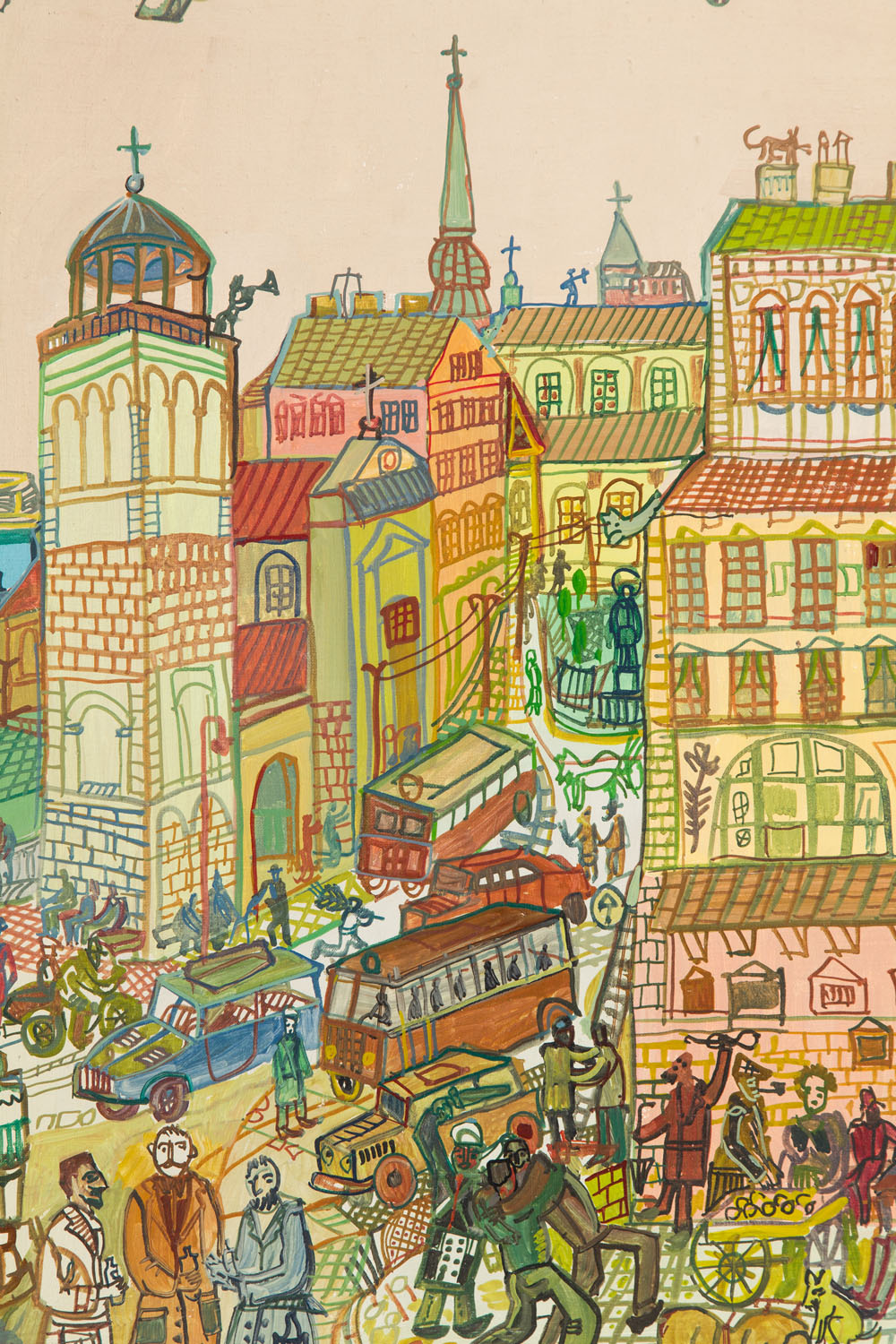 Edward Dwurnik, Plac Zamkowy, ok. 1966, fot. DESA Unicum